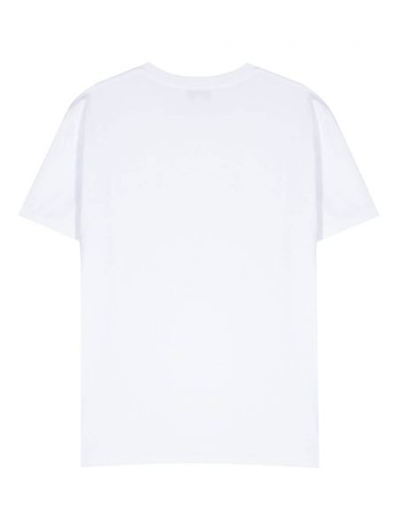 Medvilninis siuvinėtas marškinėliai Maison Labiche balta