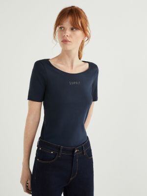 Camiseta slim fit Esprit azul