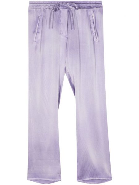Hedvábné kalhoty Avant Toi fialové