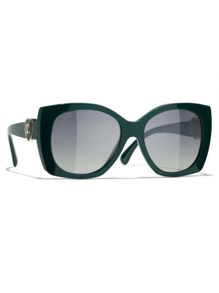 Okulary przeciwsłoneczne Chanel zielone