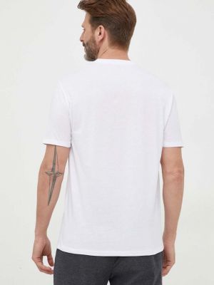 Pamut póló Armani Exchange fehér