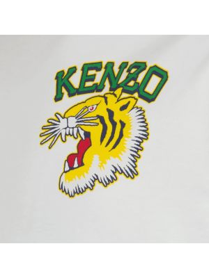 Camisa con rayas de tigre Kenzo blanco