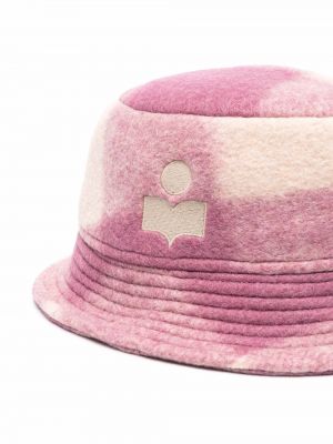 Sombrero a cuadros Isabel Marant étoile rosa