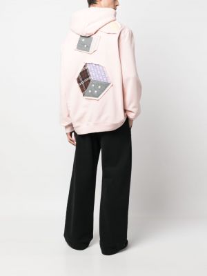 Bluza z kapturem bawełniana Chloe Nardin różowa