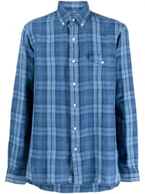 Bombažna srajca s karirastim vzorcem z vezenjem Polo Ralph Lauren
