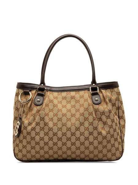 Nákupná taška Gucci Pre-owned hnedá