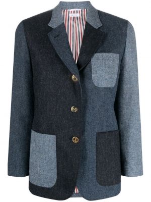 Tweed blazer Thom Browne blau