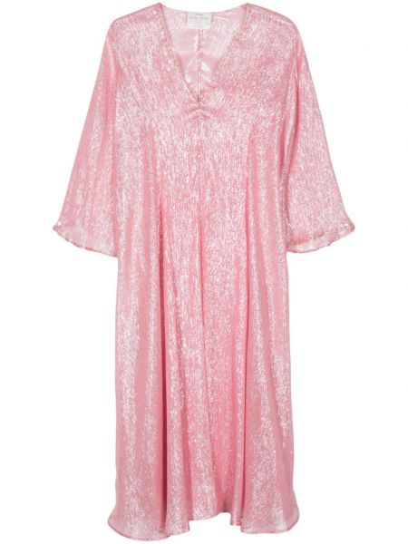 Коктейлна рокля Forte_forte розово