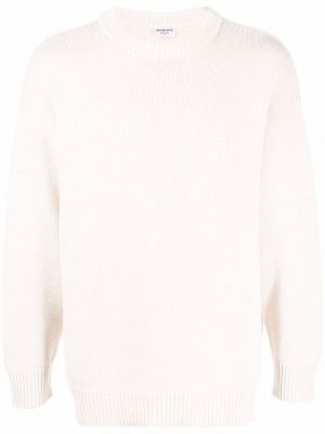 Długi sweter bawełniane z długim rękawem z okrągłym dekoltem Balenciaga