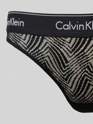 Slipy koronkowe Calvin Klein czarne