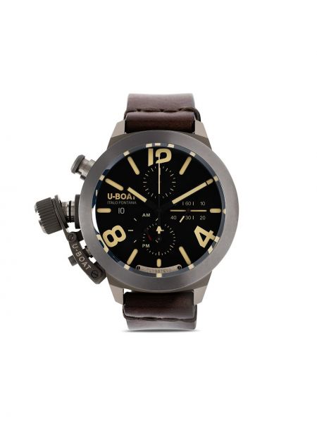 Zegarek srebrny U-boat, сzarny