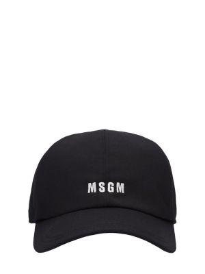 Șapcă din bumbac Msgm negru