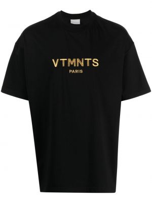 Haftowana koszulka z okrągłym dekoltem Vtmnts