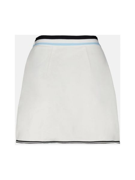 Mini spódniczka bawełniana Moncler biała