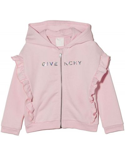 Zip hettegenser for jenter Givenchy Kids rosa