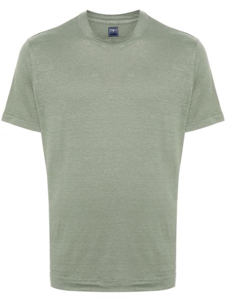 T-krekls ar apaļu kakla izgriezumu Fedeli zaļš