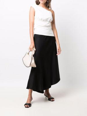 Falda asimétrica Calvin Klein negro