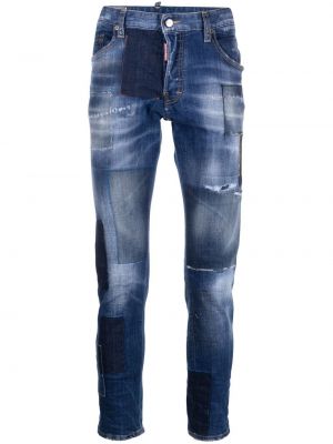 Smal skinny fit-jeans Dsquared2 blå