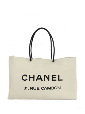 Borsa shopper Chanel Pre-owned bianco