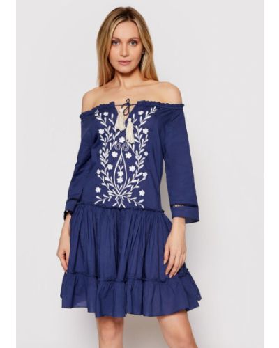 Iconique Nyári ruha Celine IC21 062 Sötétkék Relaxed Fit