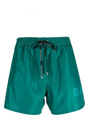 Kratke hlače s printom Balmain zelena