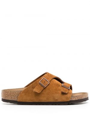 Sandaletter med spännesknäppning Birkenstock brun