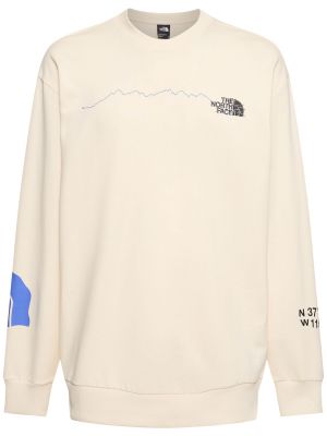 Sweatshirt mit rundhalsausschnitt The North Face weiß