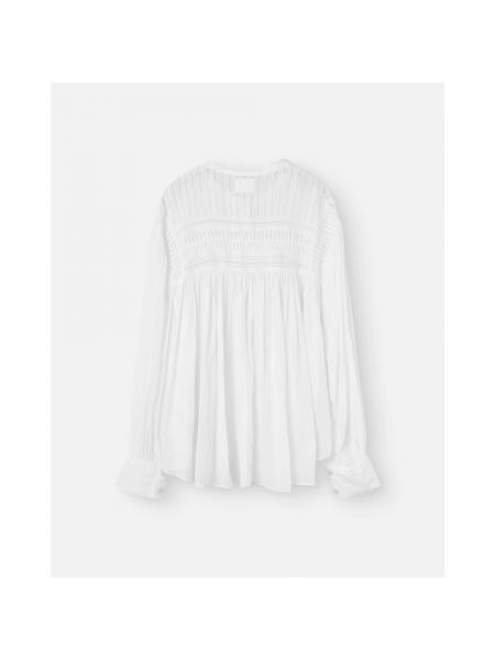 Camisa de algodón oversized de encaje Isabel Marant blanco
