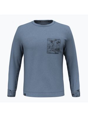 Bluza trekkingowa męska Salewa Lavaredo Hemp Pullover  00-0000028547 | WYSYŁKA W 24H | 30 DNI NA ZWROT - Niebieski