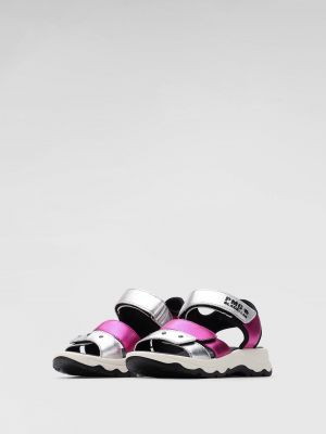 Kožené sandály z imitace kůže Primigi růžové