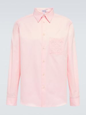 Памучна риза Loewe розово