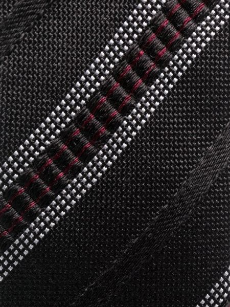 Corbata de seda a rayas Dolce & Gabbana negro