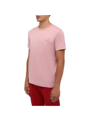 Хлопковая футболка Dolce & Gabbana розовая
