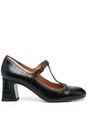 Кожени полуотворени обувки Chie Mihara черно
