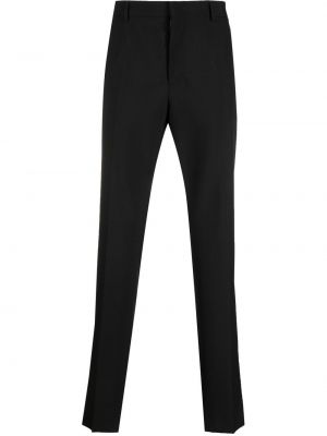 Slim fit kalhoty Valentino černé