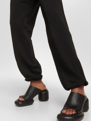 Pantalones de chándal de lana Jil Sander negro