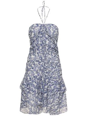 Mini vestido de algodón Marant Etoile azul