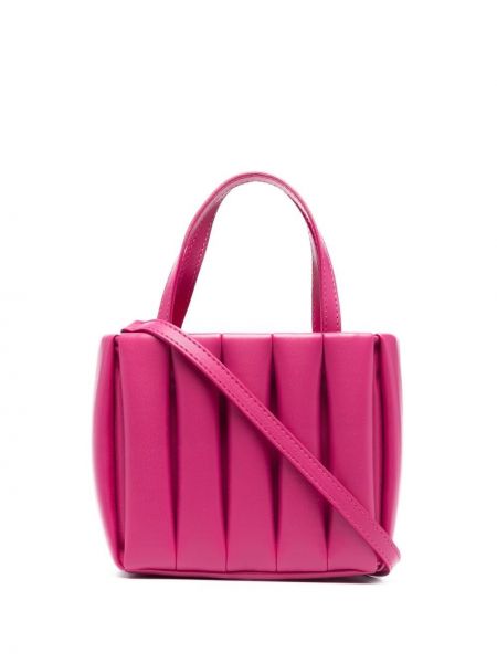 Plissert shoppingbag Themoirè rosa