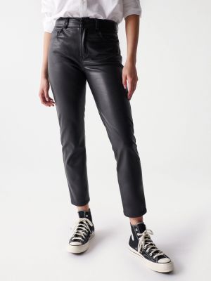 Kožené nohavice Salsa Jeans čierna
