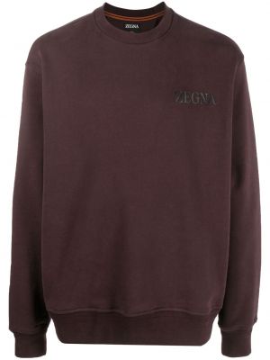 Sweatshirt aus baumwoll mit print Zegna braun