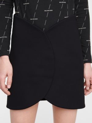 Asymetrické mini sukně Balenciaga černé