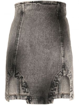 Džínsová sukňa Alessandro Vigilante sivá