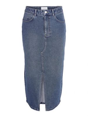 Priliehavá džínsová sukňa Noisy May modrá