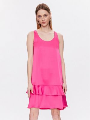Κοκτέιλ φόρεμα Liu Jo Beachwear ροζ