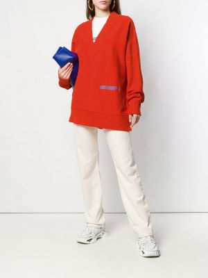Sudadera con escote v Calvin Klein 205w39nyc rojo
