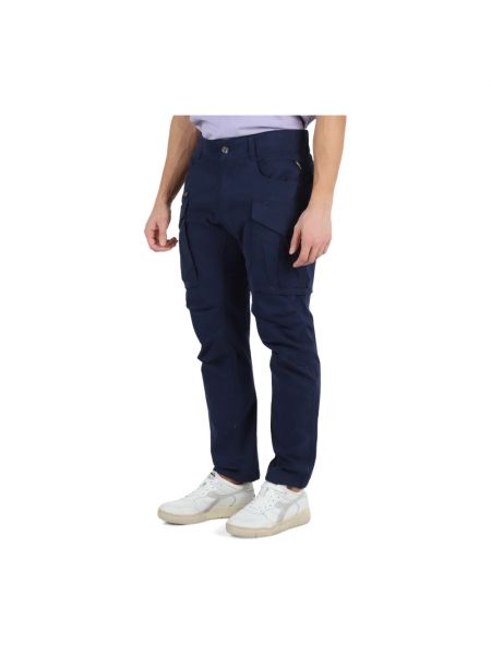 Pantalones de algodón Replay azul