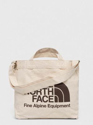 Pamučna torbica The North Face bež