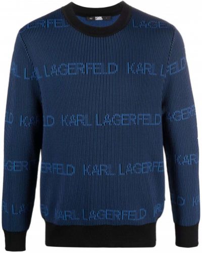 Jersey de tela jersey Karl Lagerfeld azul