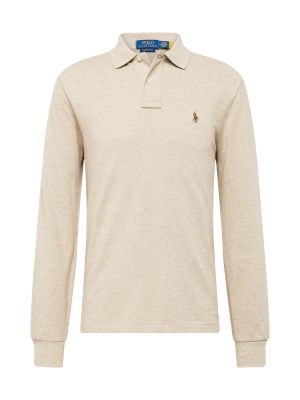 T-shirt a maniche lunghe Polo Ralph Lauren beige