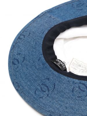 Mustriline müts Chanel Pre-owned sinine